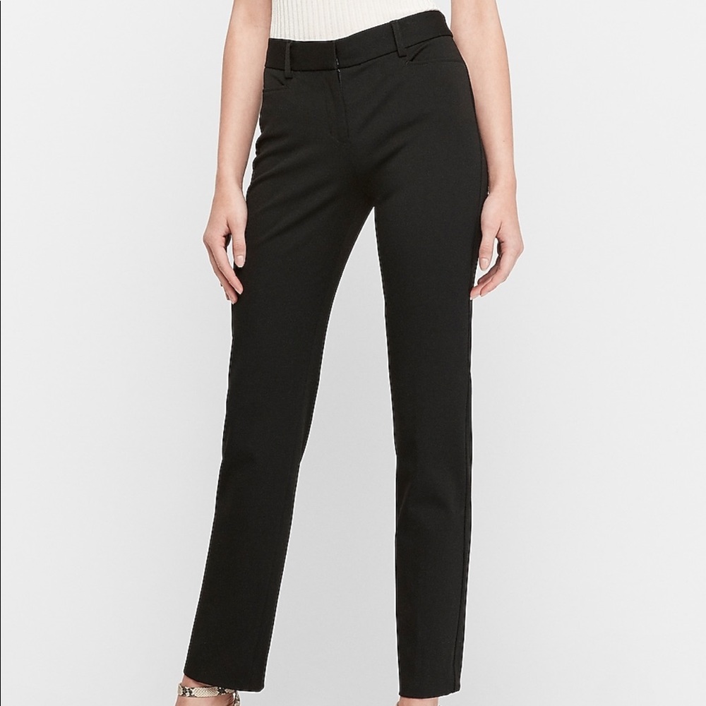 Express-Ankle Mid Rise Columnist Stretch Pants